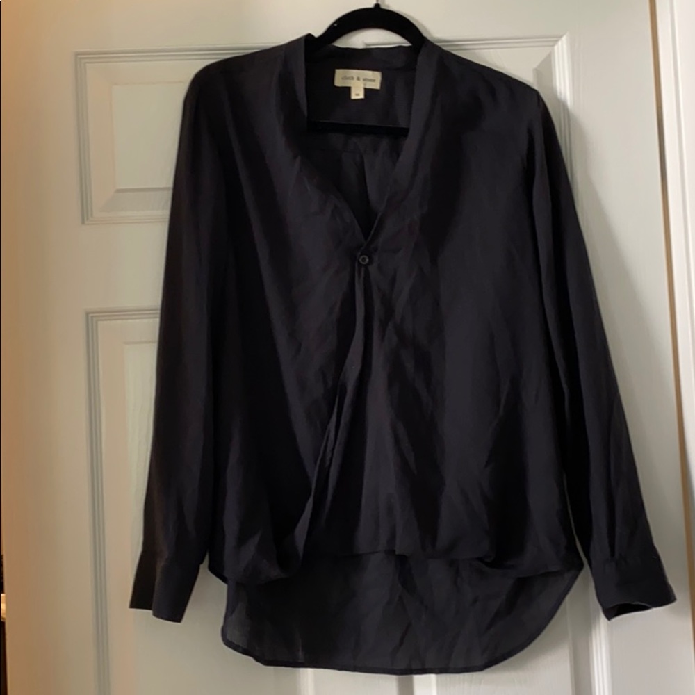Cloth & Stone black long sleeve top